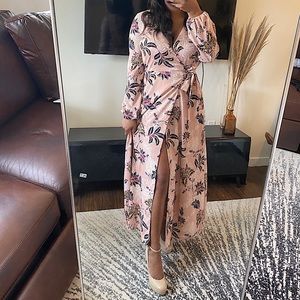 New REVOLVE THE JETSET DIARIES maxi wrap dress